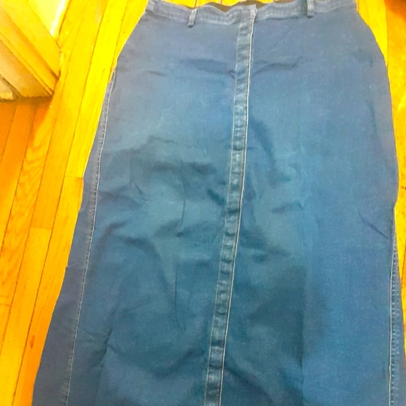 Blue Denim Skirt - Picture 1 of 5